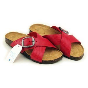 Women's Footbed Crossband Slide Sandals 8